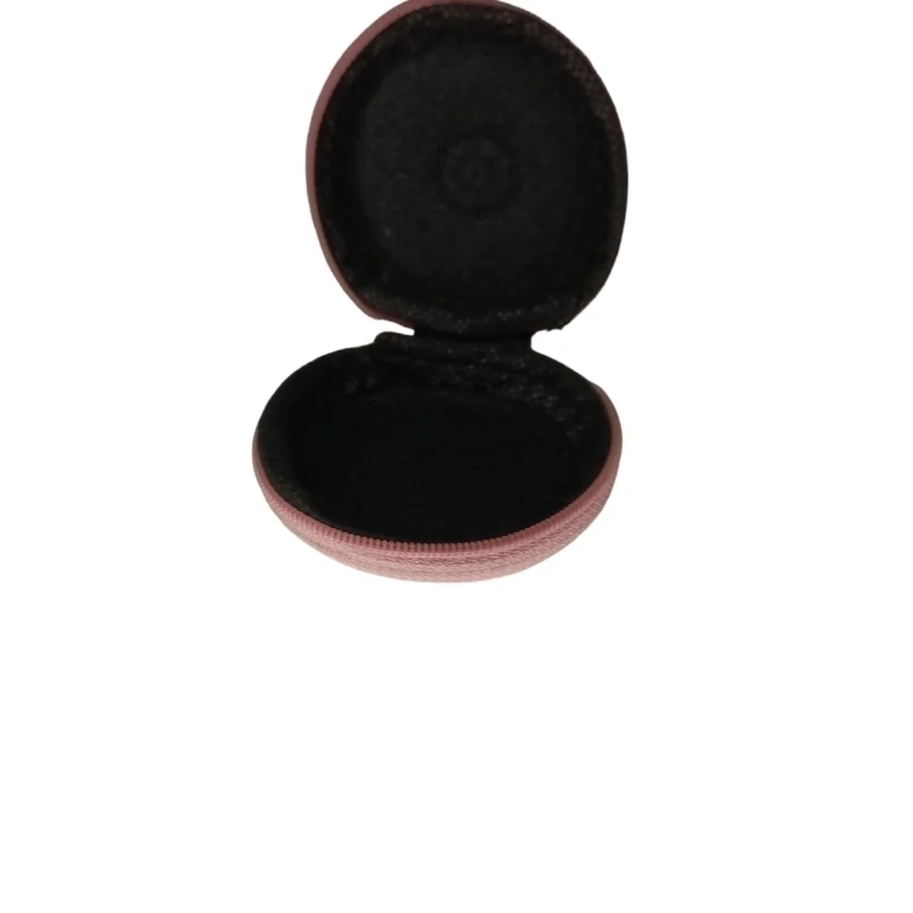 Mini Headphones Zipper Case Barbiecore Pink Trim Y2K